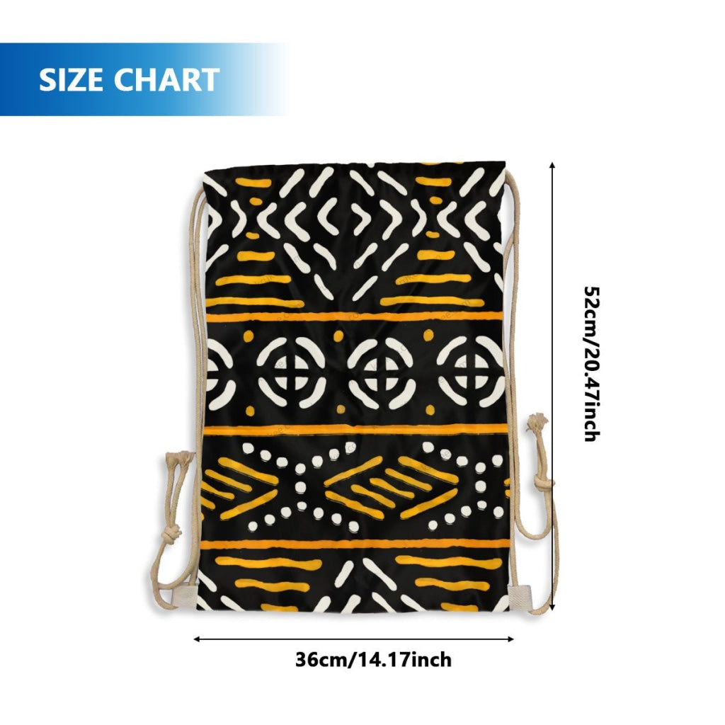 African Artwork Apron - Culture 5 Drawstring Pocket