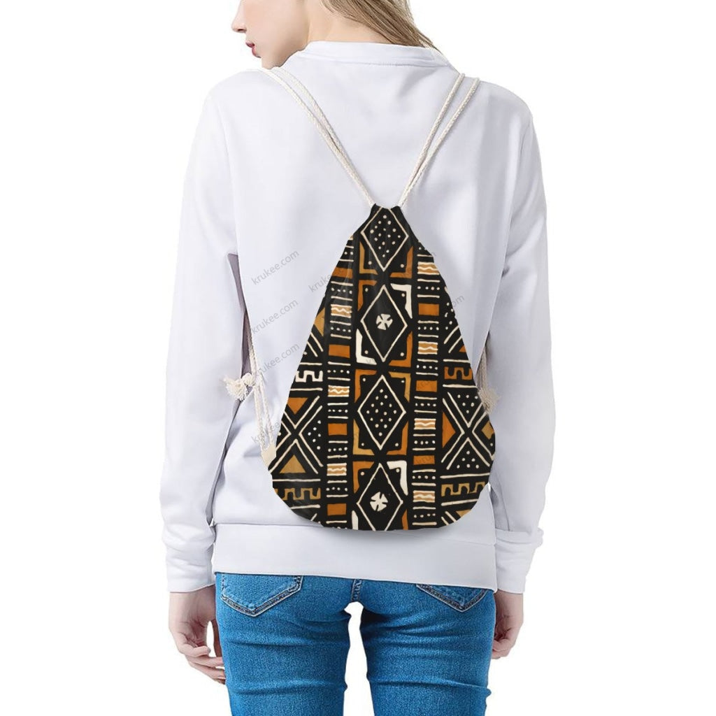 African Artwork Apron - Culture Drawstring Pocket