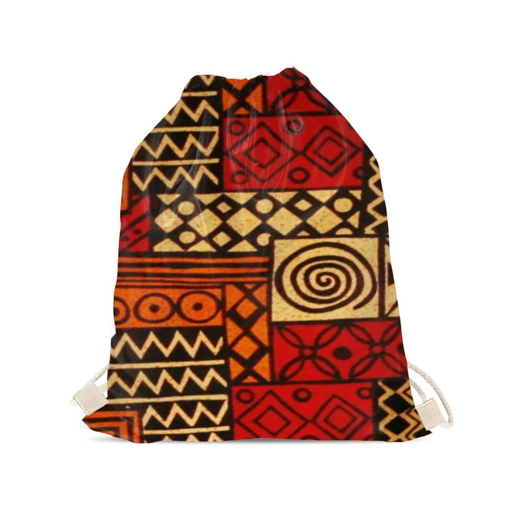 African Artwork Apron - Culture 7 Drawstring Pocket