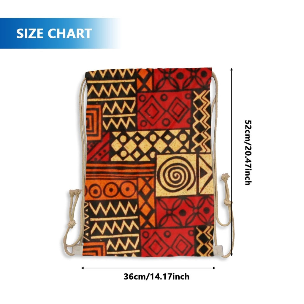 African Artwork Apron - Culture 7 Drawstring Pocket
