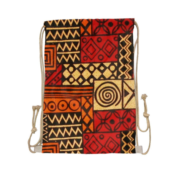 African Artwork Apron - Culture 7 Drawstring Pocket White / One Size