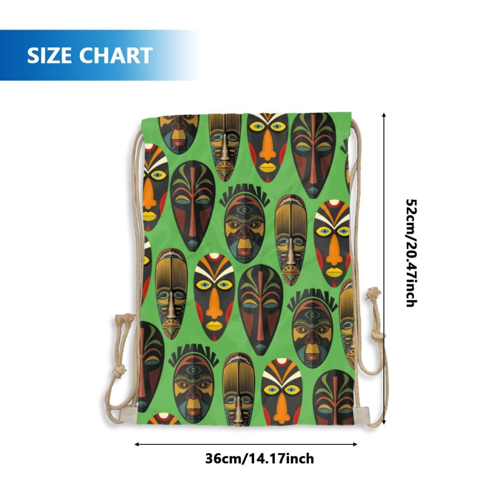 African Artwork Apron - Culture 76 Drawstring Pocket
