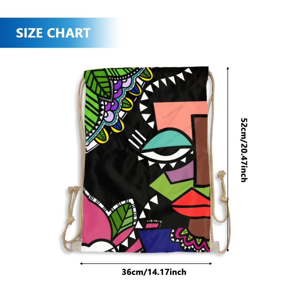 African Artwork Apron - Culture X Drawstring Pocket