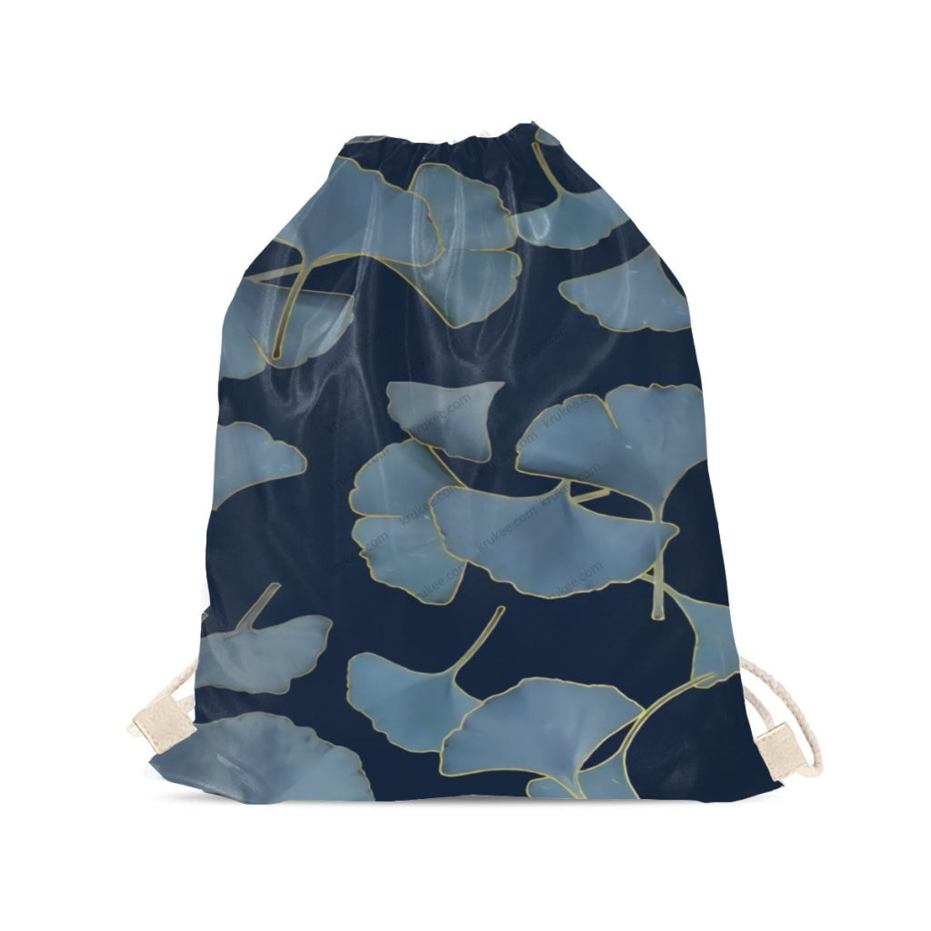 African Artwork Apron - Ginko Drawstring Pocket
