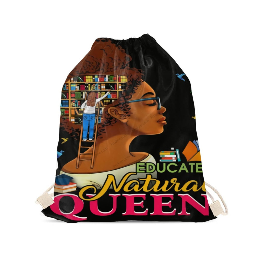 African Artwork Apron - Queen Drawstring Pocket