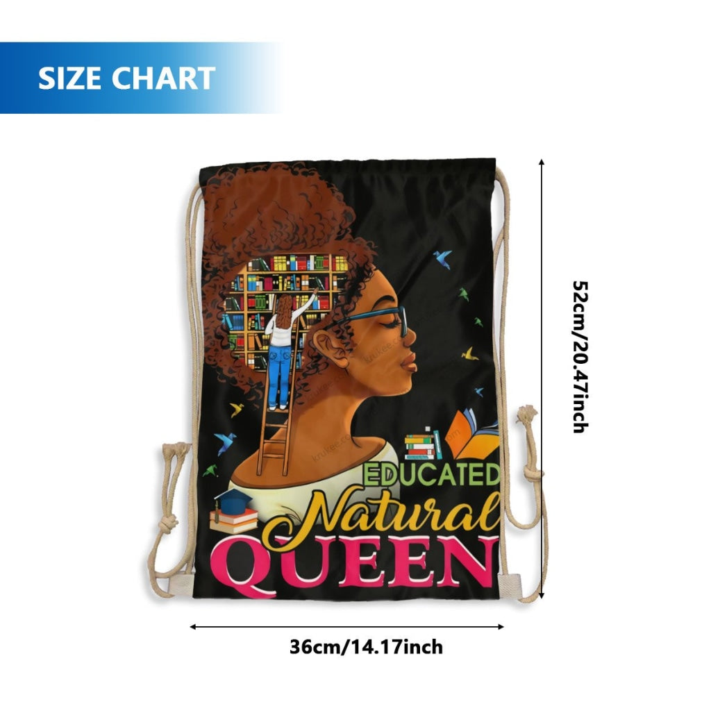 African Artwork Apron - Queen Drawstring Pocket