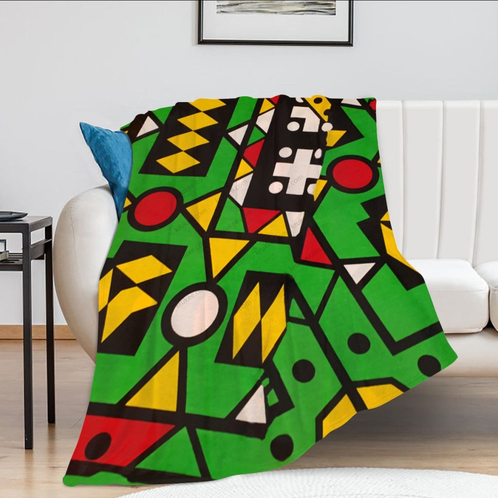 African Artwork Apron - Colorsfleece Blanket