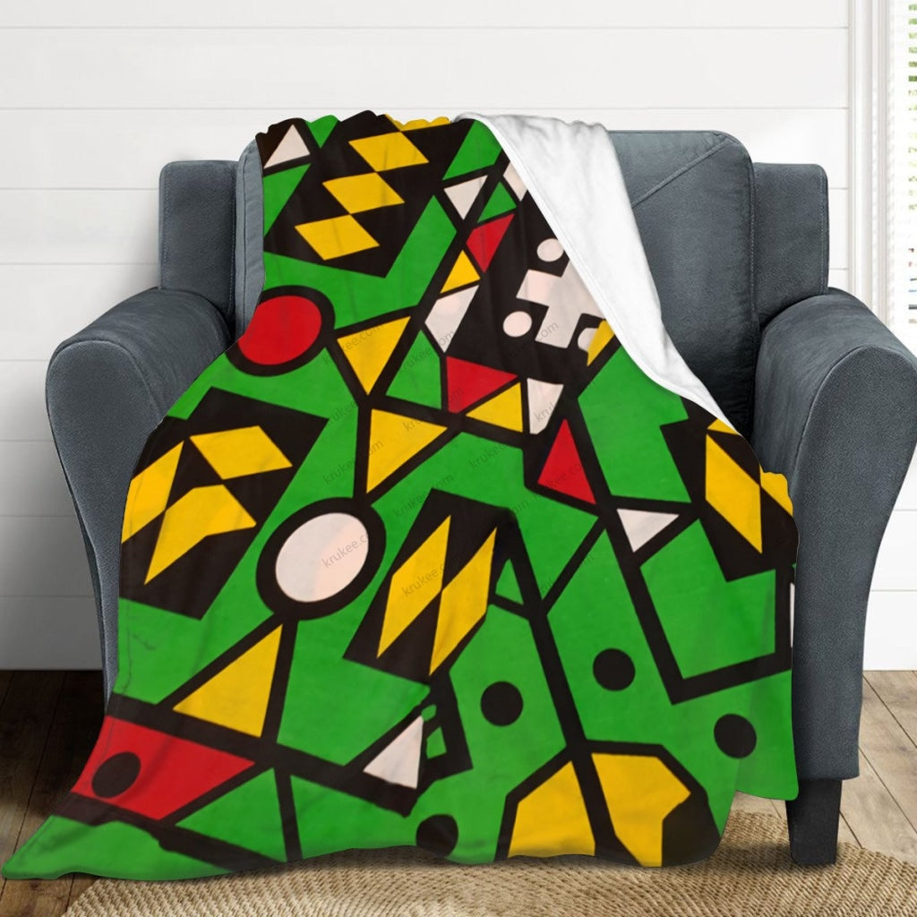 African Artwork Apron - Colorsfleece Blanket