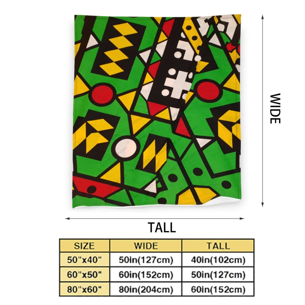 African Artwork Apron - Colorsfleece Blanket