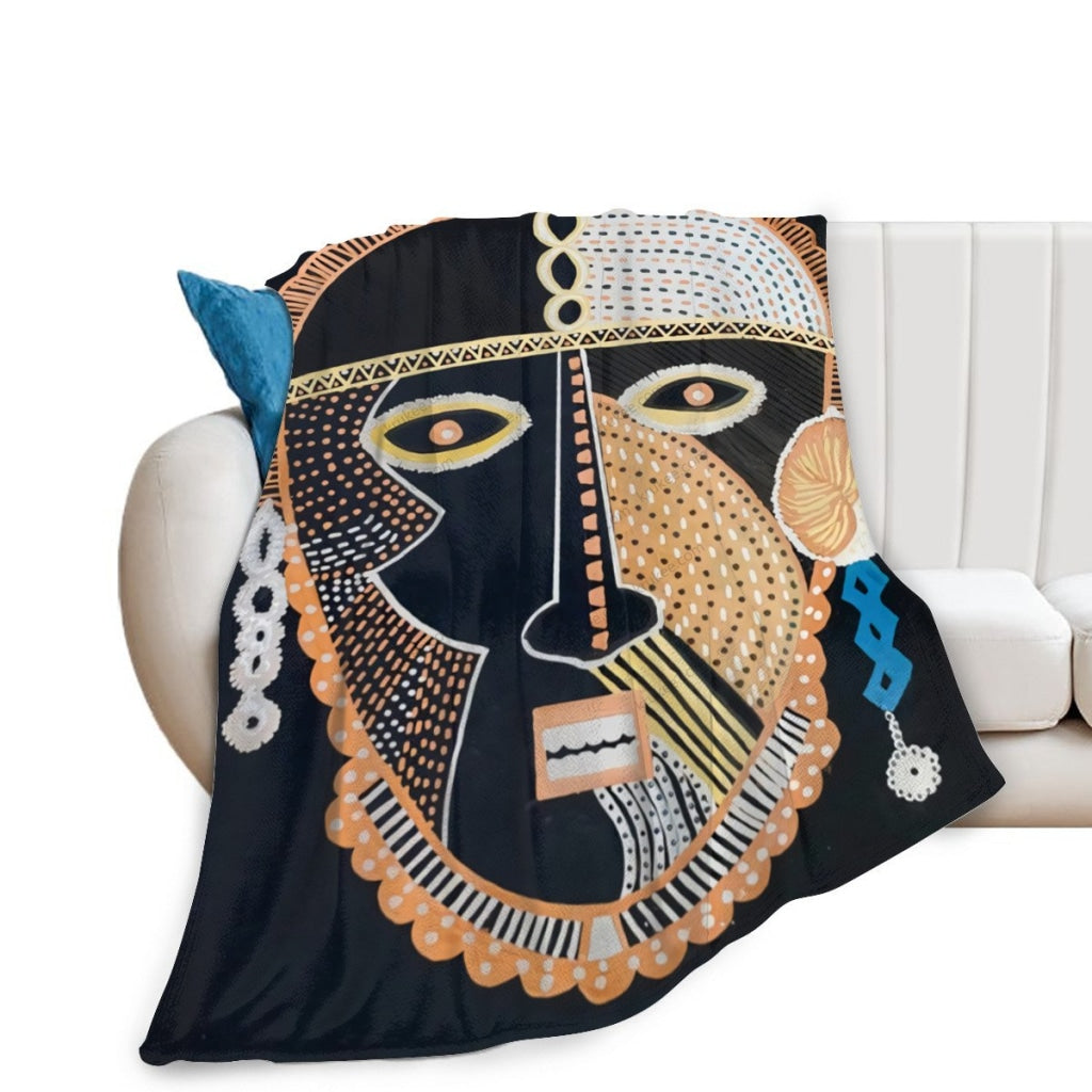 African Artwork Apron - Culture 11Fleece Blanket White / 40X50 Inch
