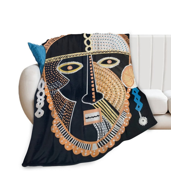 African Artwork Apron - Culture 11Fleece Blanket White / 40X50 Inch