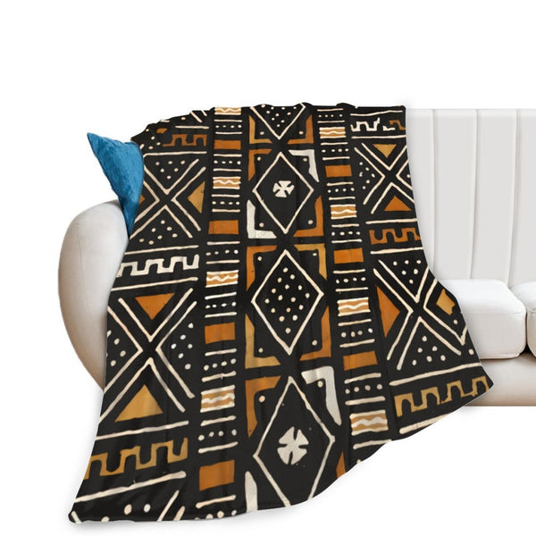 African Artwork Apron - Culturefleece Blanket White / 40X50 Inch