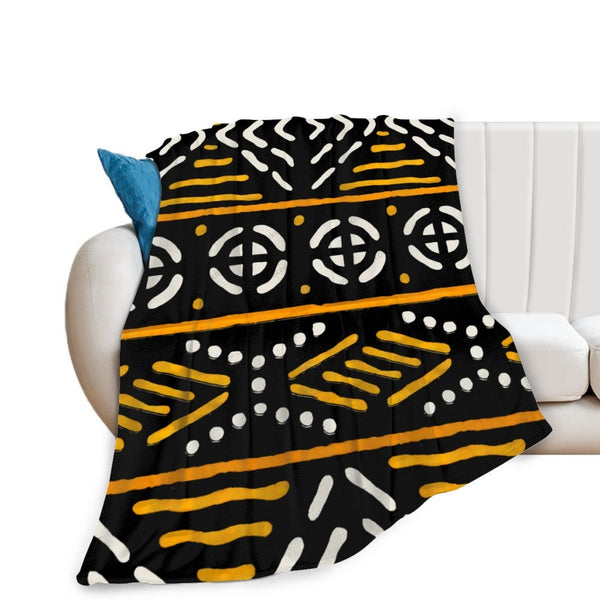 African Artwork Apron - Culture 5Fleece Blanket White / 40X50 Inch
