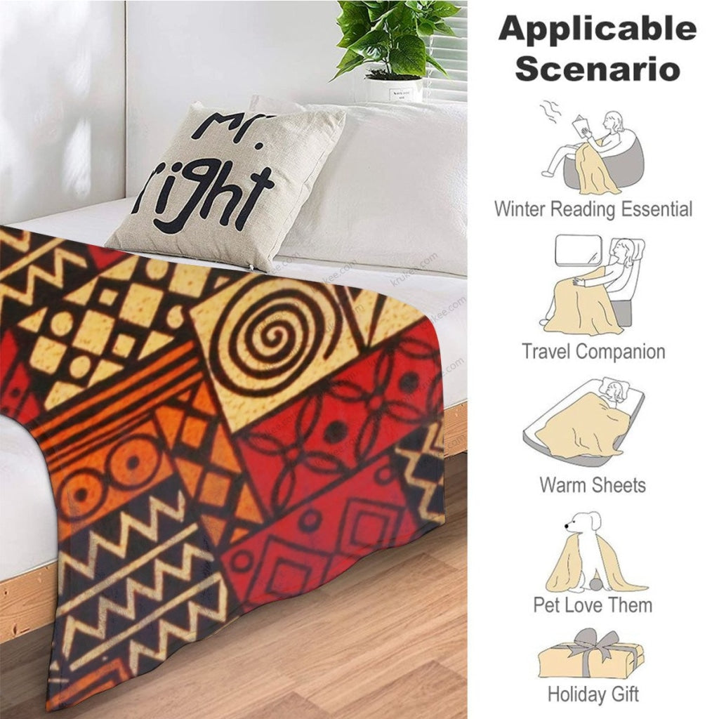 African Artwork Apron - Culture 7 Fleece Blanket