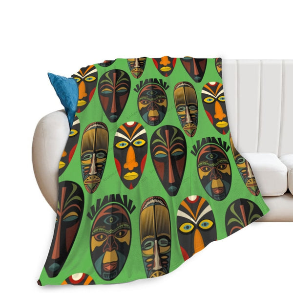 African Artwork Apron - Culture 76 Fleece Blanket White / 40X50 Inch
