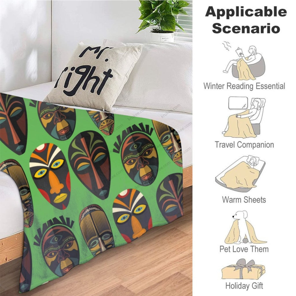 African Artwork Apron - Culture 76 Fleece Blanket