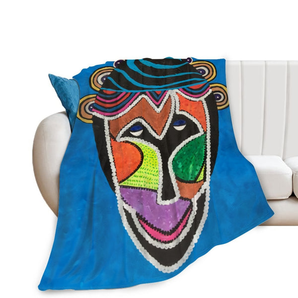 African Artwork Apron - Culture 9 Fleece Blanket White / 40X50 Inch