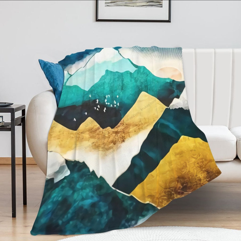African Artwork Apron - Far Hillfleece Blanket