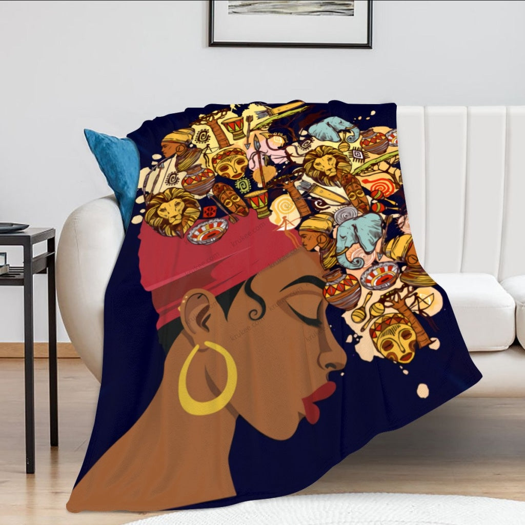 African Artwork Apron - Historyfleece Blanket
