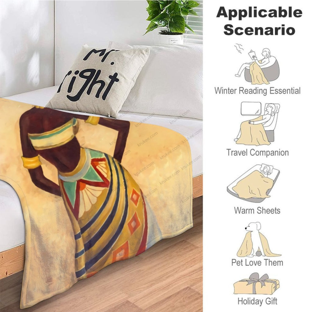 African Artwork Apron - Hope Fleece Blanket