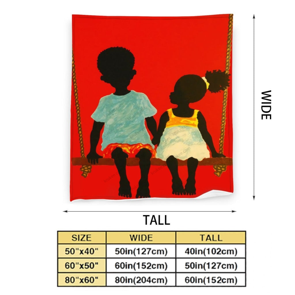 African Artwork Apron - Love 2Fleece Blanket