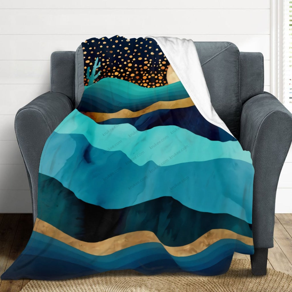 African Artwork Apron - Moonlightfleece Blanket