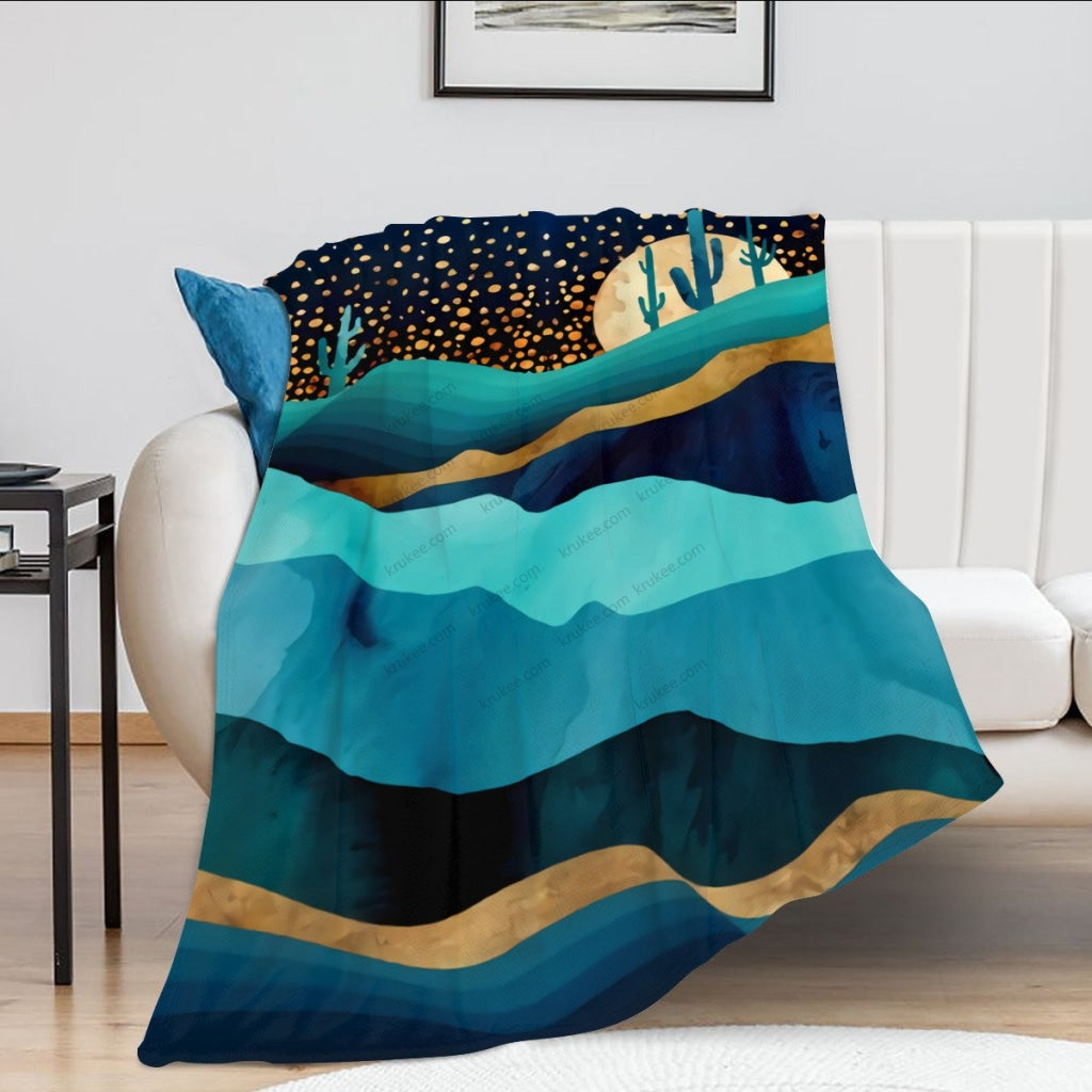 African Artwork Apron - Moonlightfleece Blanket