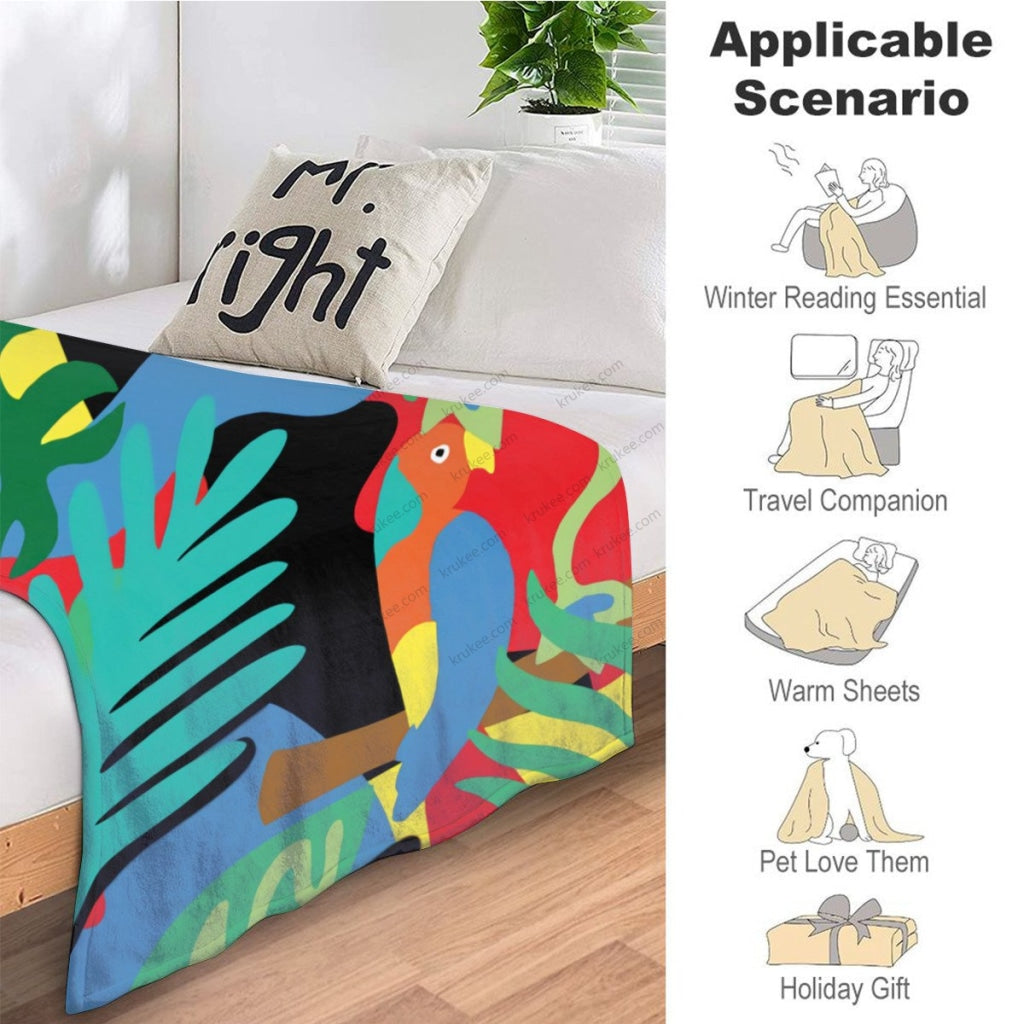 African Artwork Apron - Morningfleece Blanket