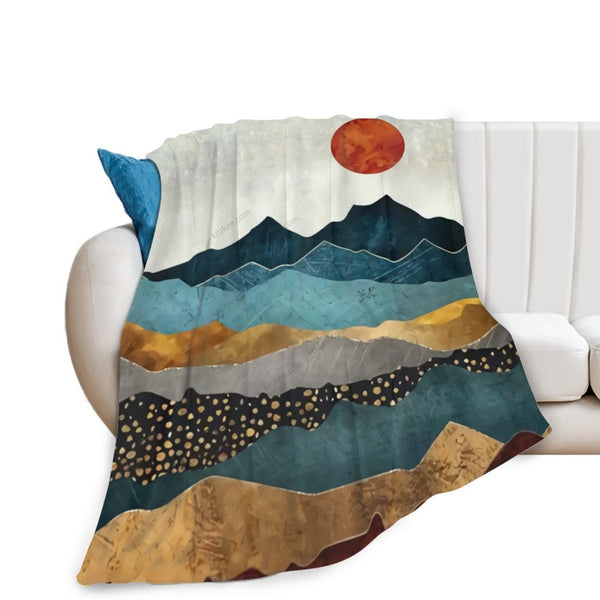 African Artwork Apron - Sunfleece Blanket White / 40X50 Inch
