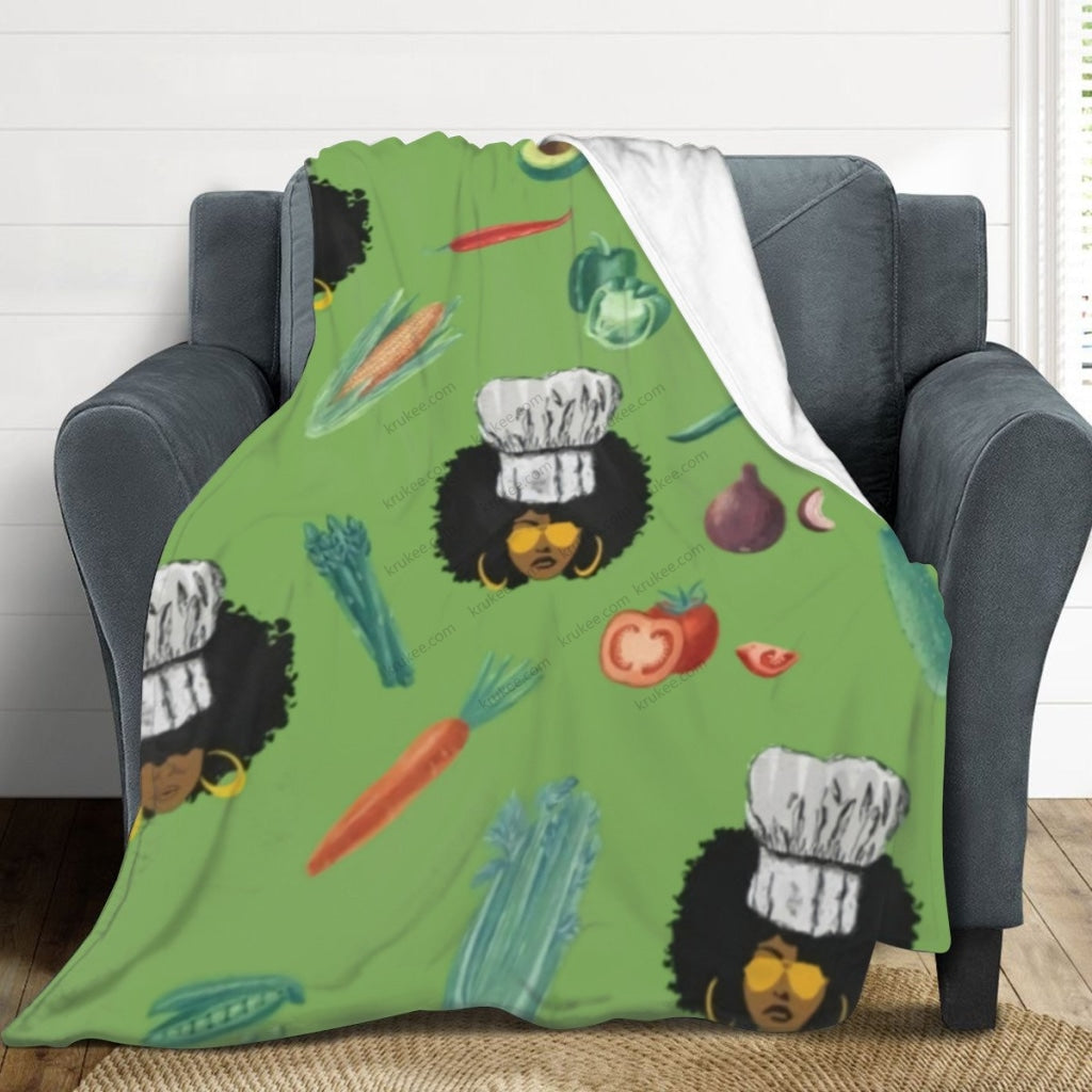 African Artwork Apron - Vegafleece Blanket