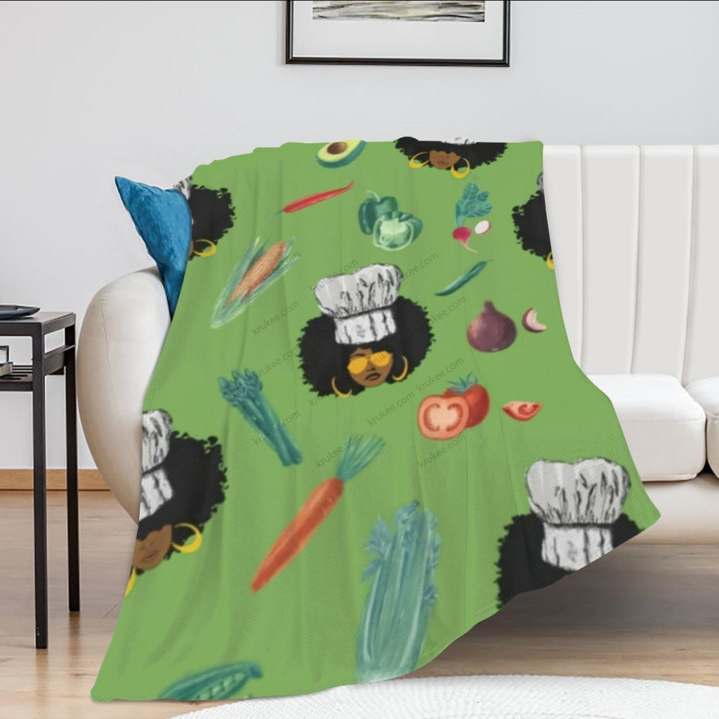 African Artwork Apron - Vegafleece Blanket
