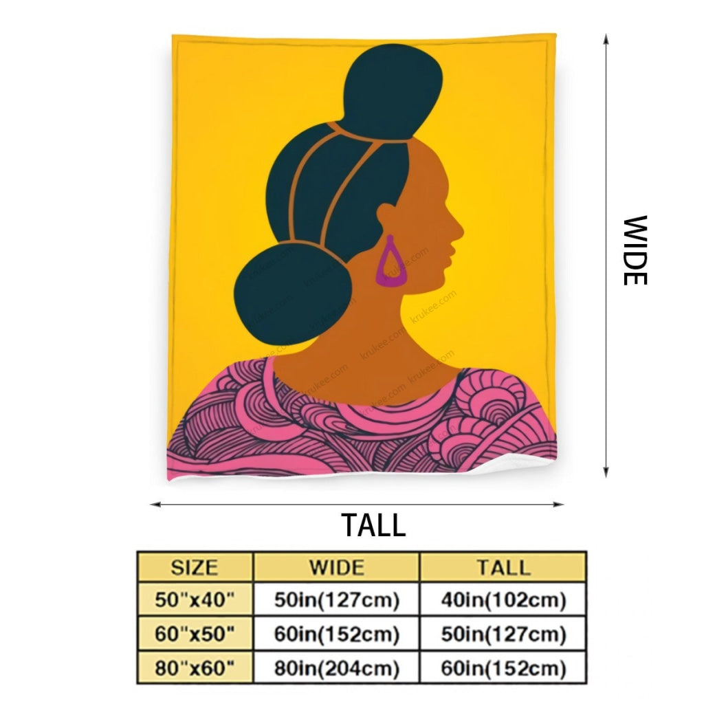 African Artwork Apron - Women 2 Fleece Blanket