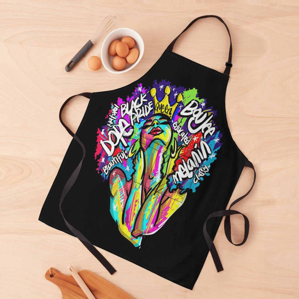 African Culture Art Apron - Black Pride