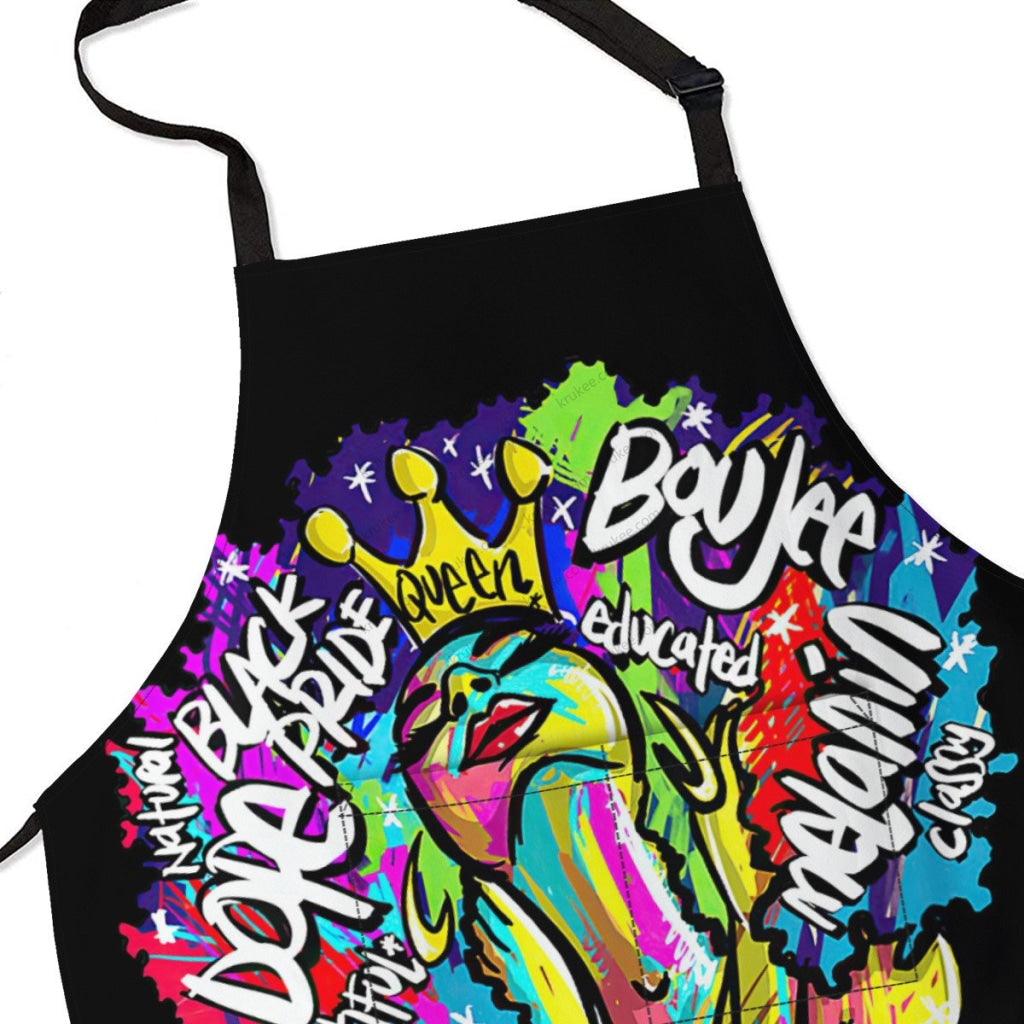African Culture Art Apron - Black Pride