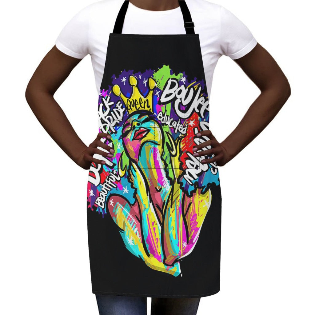 African Culture Art Apron - Black Pride
