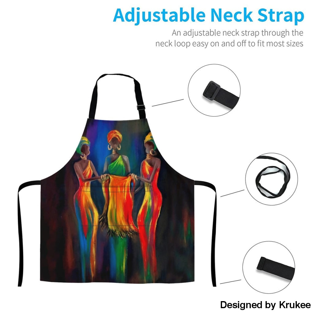 African Culture Art Apron - Colorful Aprons