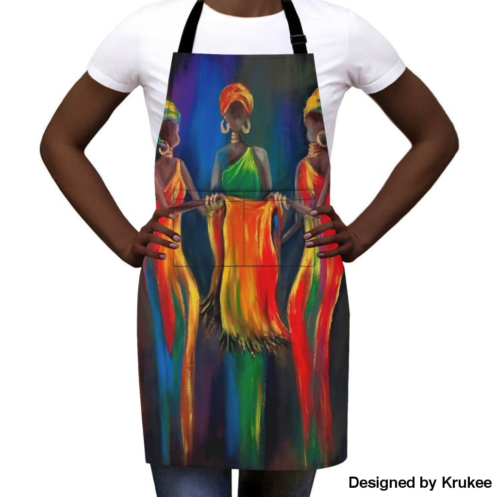 African Culture Art Apron - Colorful Aprons