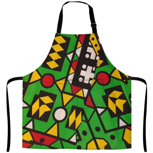 African Culture Art Apron - Colors 27Inch X 29Inch Aprons