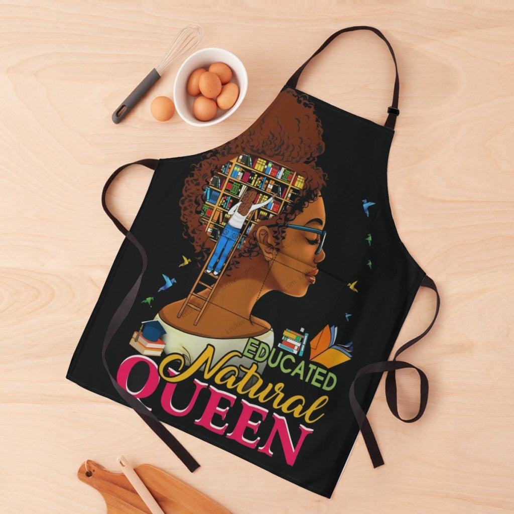 African Culture Art Print Apron White / One Size