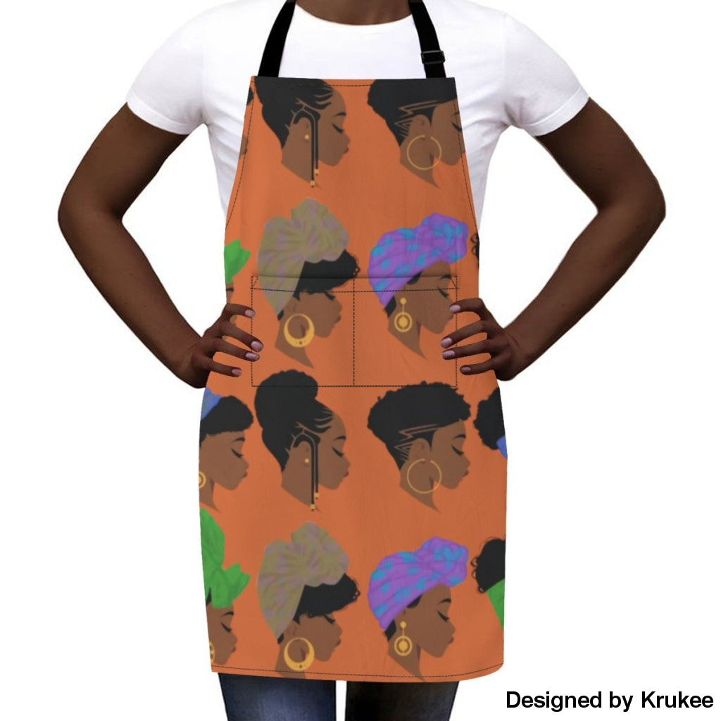 African Culture Art Apron - Girls Aprons