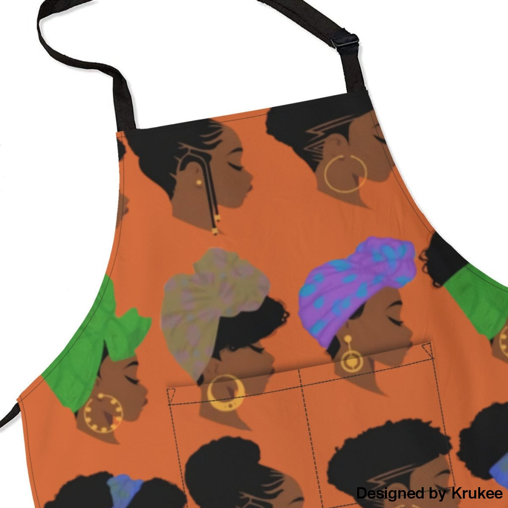 African Culture Art Apron - Girls Aprons