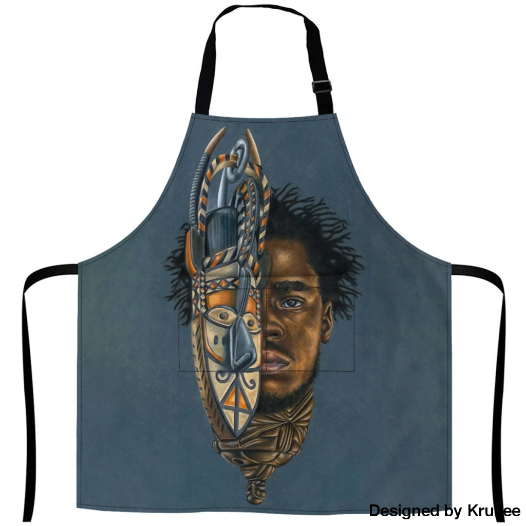African Culture Art Apron - He 27Inch X 29Inch Aprons