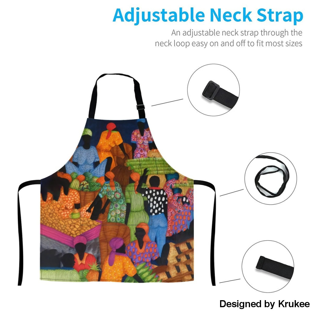 African Culture Art Apron - Market Aprons