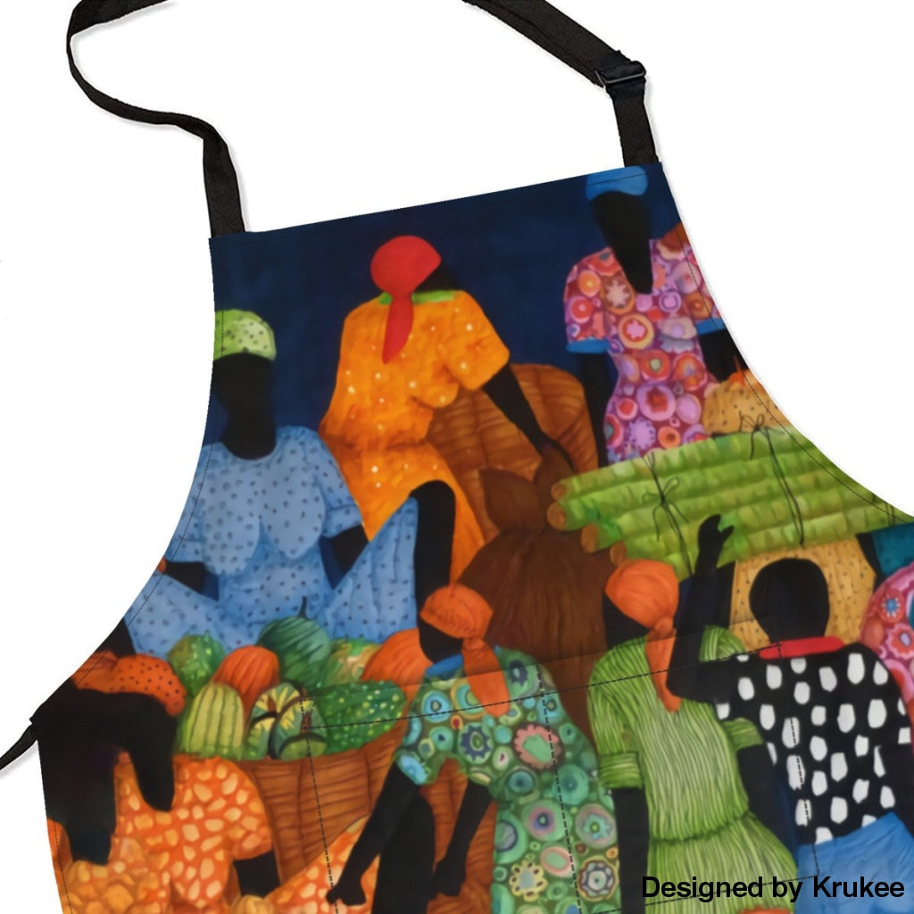 African Culture Art Apron - Market Aprons