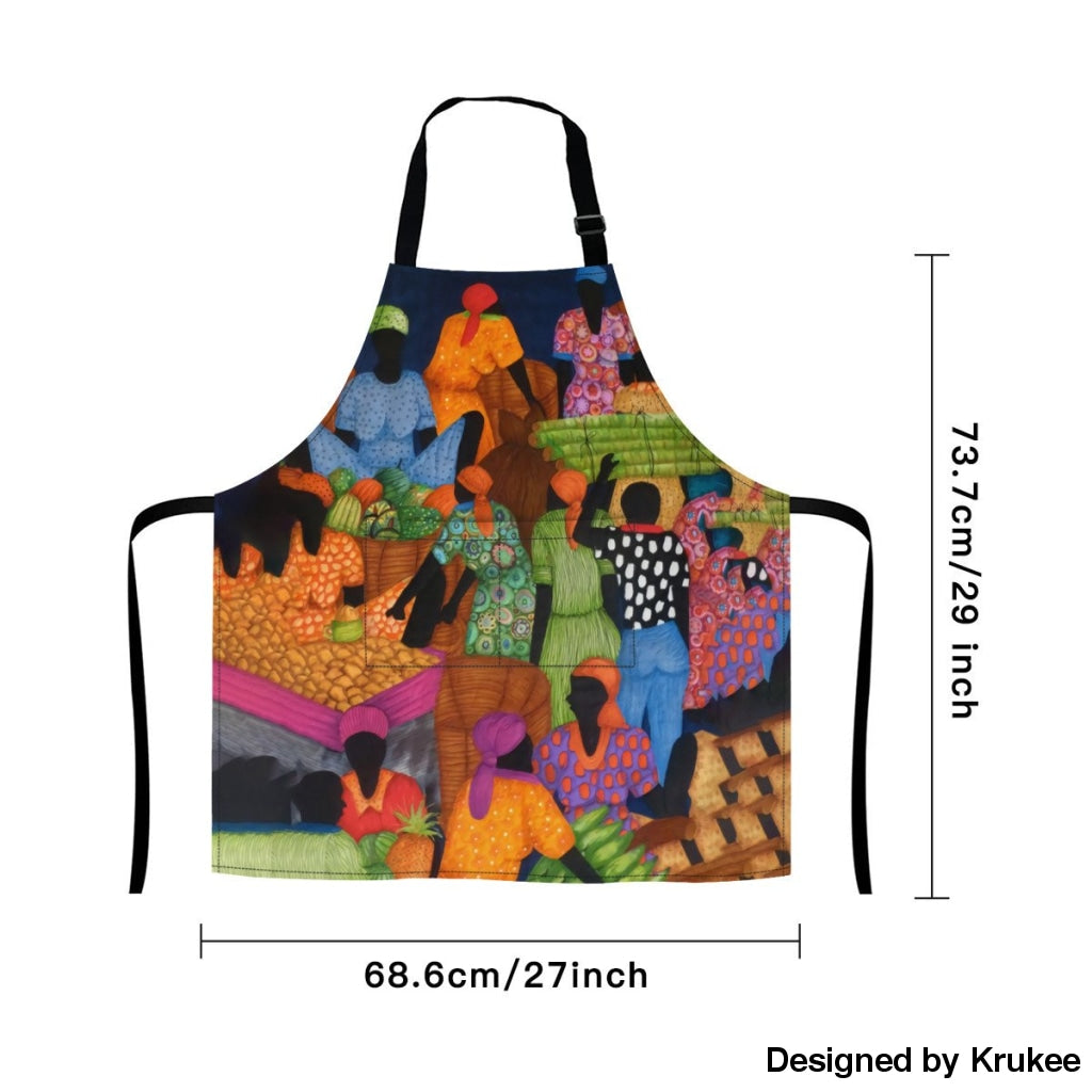 African Culture Art Apron - Market Aprons