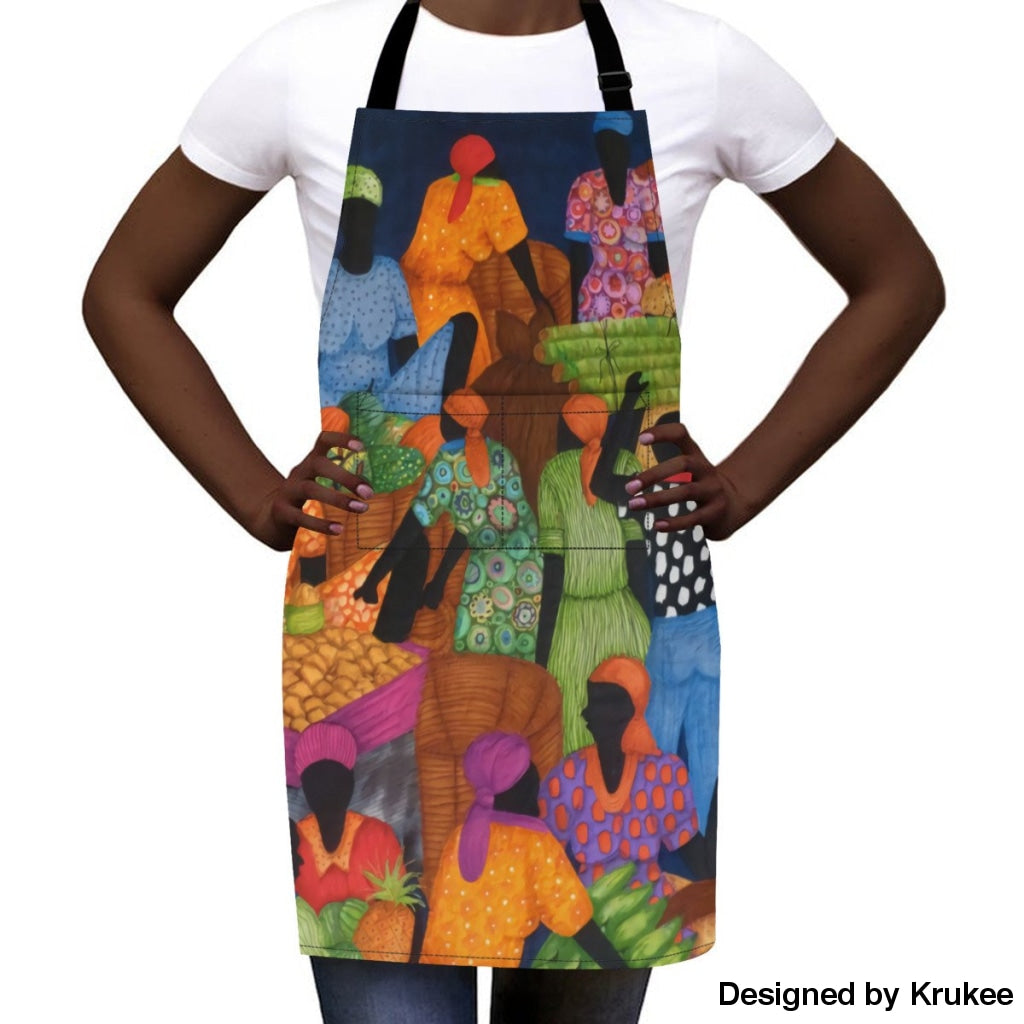 African Culture Art Apron - Market Aprons