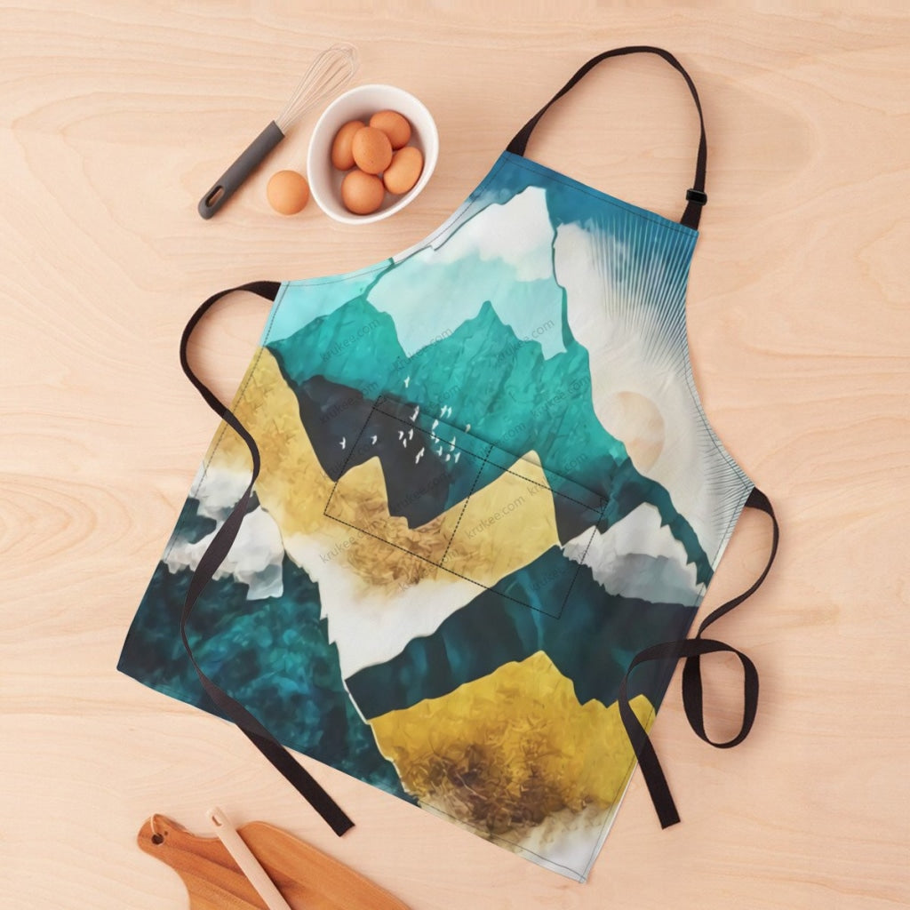 African Culture Art Print Apron White / One Size