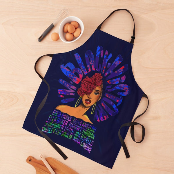 African Culture Art Print Apron White / One Size