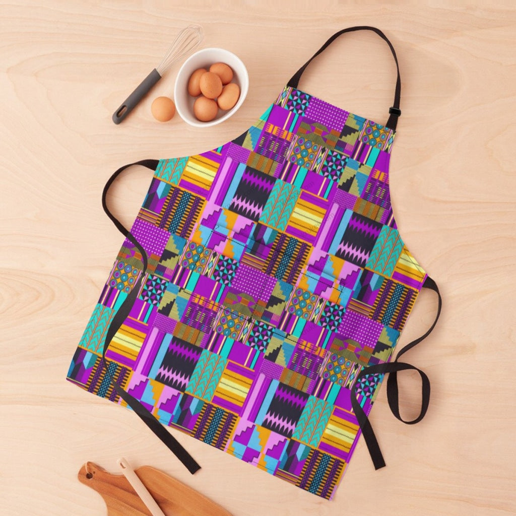 African Culture Art Print Apron White / One Size