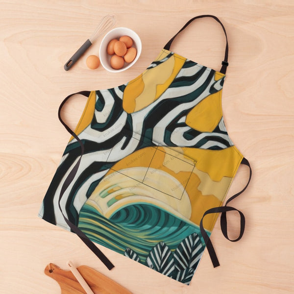 African Culture Art Print Apron White / One Size